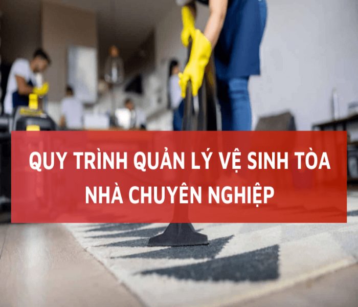 Dịch vụ vệ sinh tòa nhà uy tín tại Bình Dương 1 Hình 1: Quy trình quản lý vệ sinh toà nhà