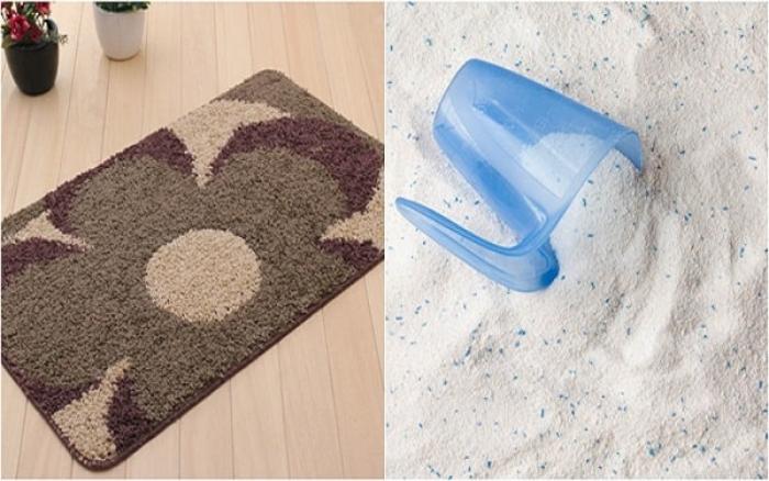 Cách giặt thảm chùi chân siêu nhanh, siêu sạch chỉ trong giây lát 2 Cách giặt thảm chùi chân với bột giặt