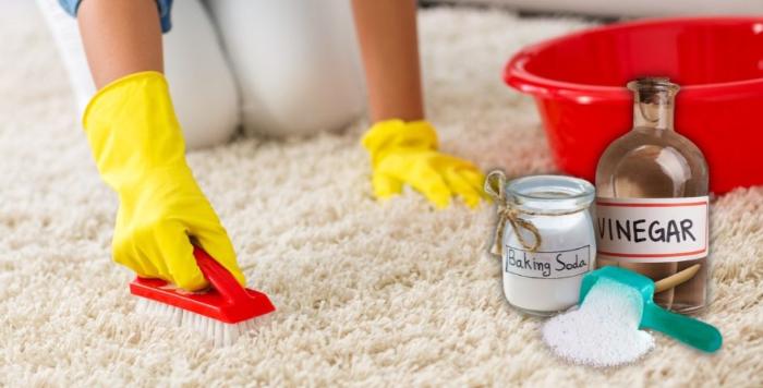 Cách giặt thảm lông bền đẹp như mới tới 99% 2 Cách giặt thảm lông khô bằng Baking Soda